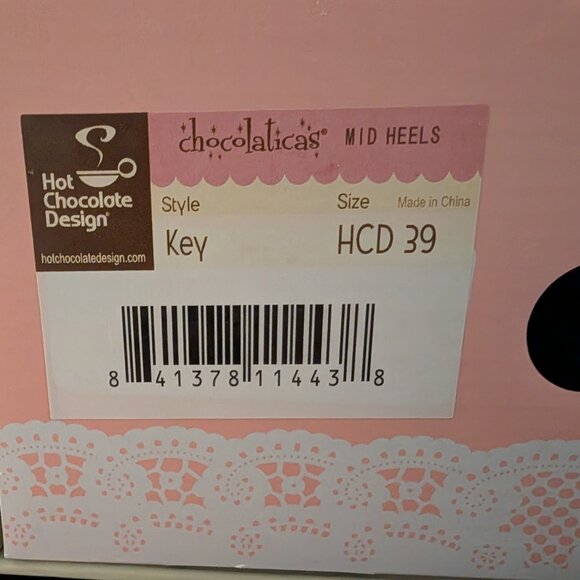 Hot Chocolate Design Chocolaticas Mid Heels Key Mary Jane Pump-Size 39 (US 9) - Picture 10 of 10